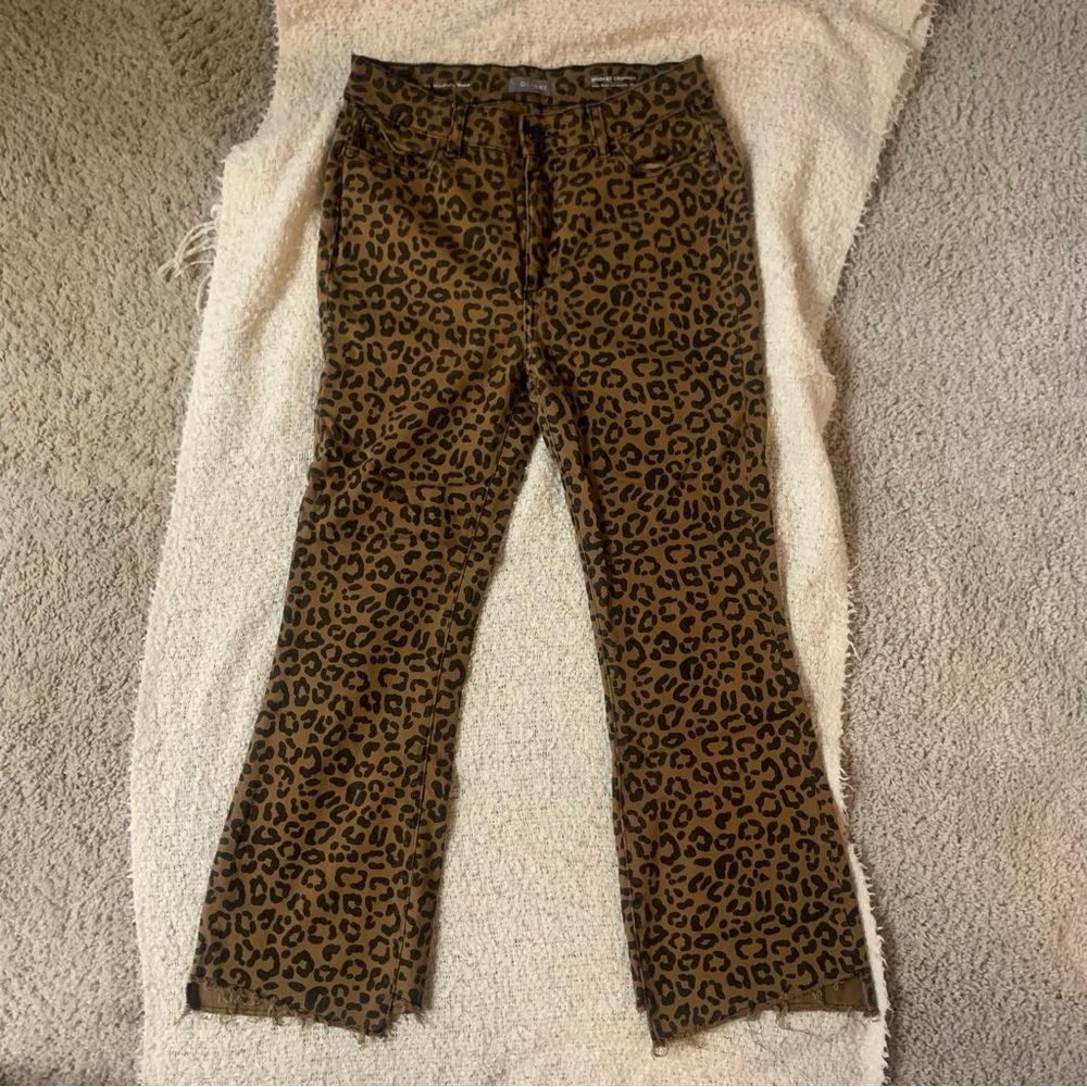 DL1961 Bridget Cropped Animal Print Jeans